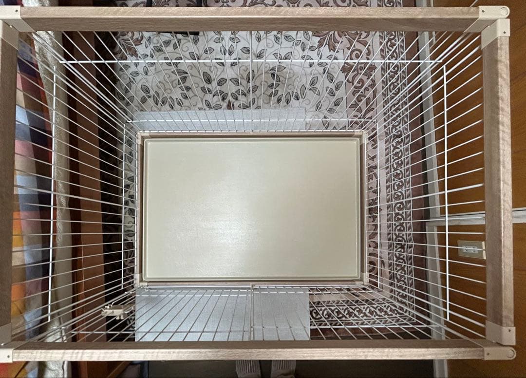 ペット用ウッディサークル ナチュラル 幅120×奥行80×高さ71cm