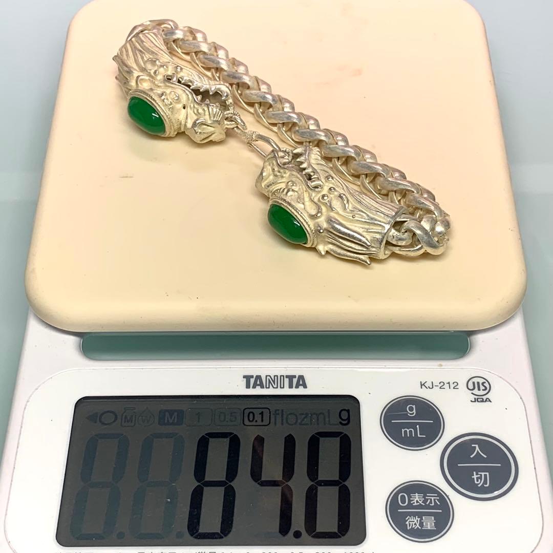 時代物　銀龍　ブレスレット　お守り　魔除け　縁起物　逸品