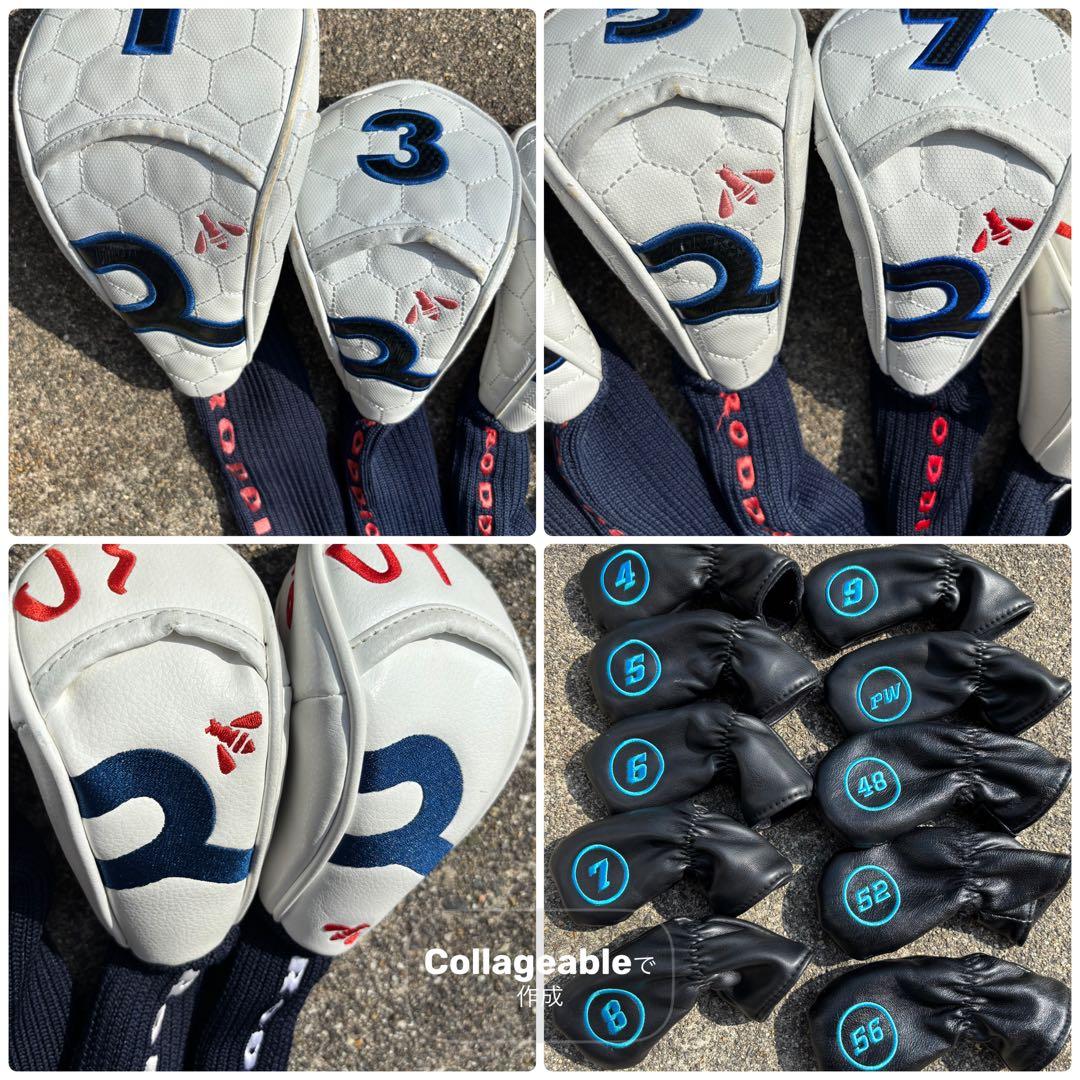 【8/6迄限定】RODDIO ゴルフバッグ・キャディバッグ ホワイト・ネイビー