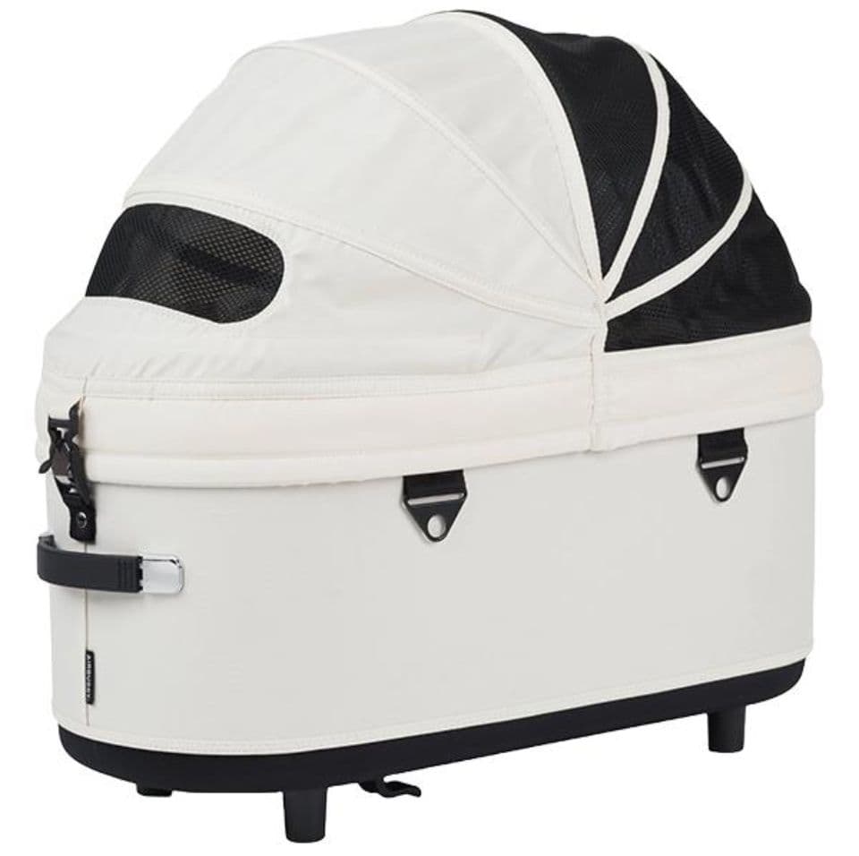 エアバギー　ドーム3　アイボリーホワイト　ラージサイズコットと同色バスケット