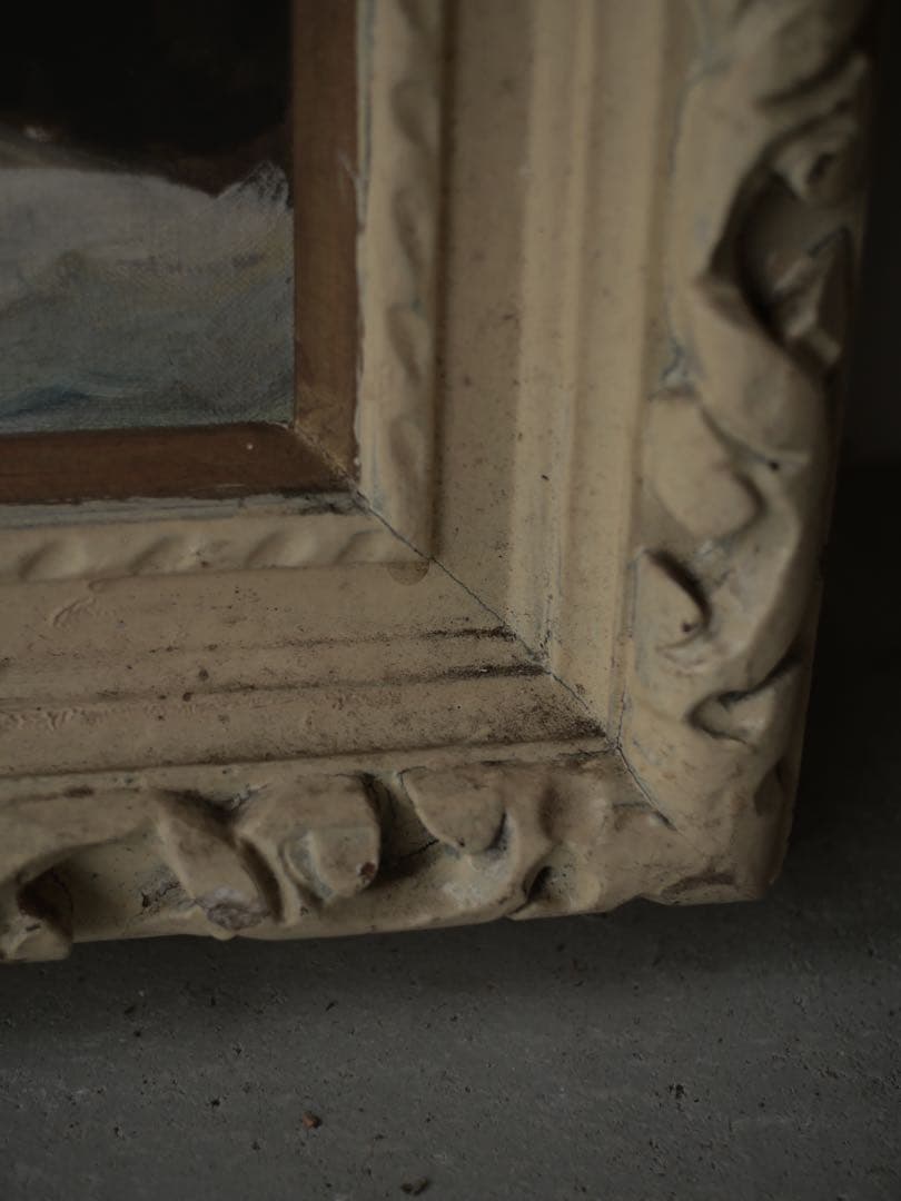 額縁　油絵　絵画　キャンバス　アート　芸術　古家具　古道具　レトロ　アンティーク