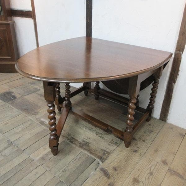 イギリス製 アンティーク 家具 ゲートレッグテーブル ダイニング 6009e