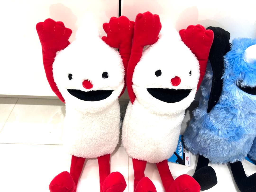 パペットスンスン　おすわりbigぬいぐるみWA!　スンスン ノンノン 4個セット