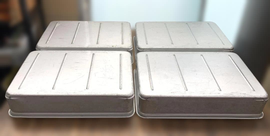 中尾アルミ キングボックス 4点 アルミ製 業務用 番重 大110 N-43-8