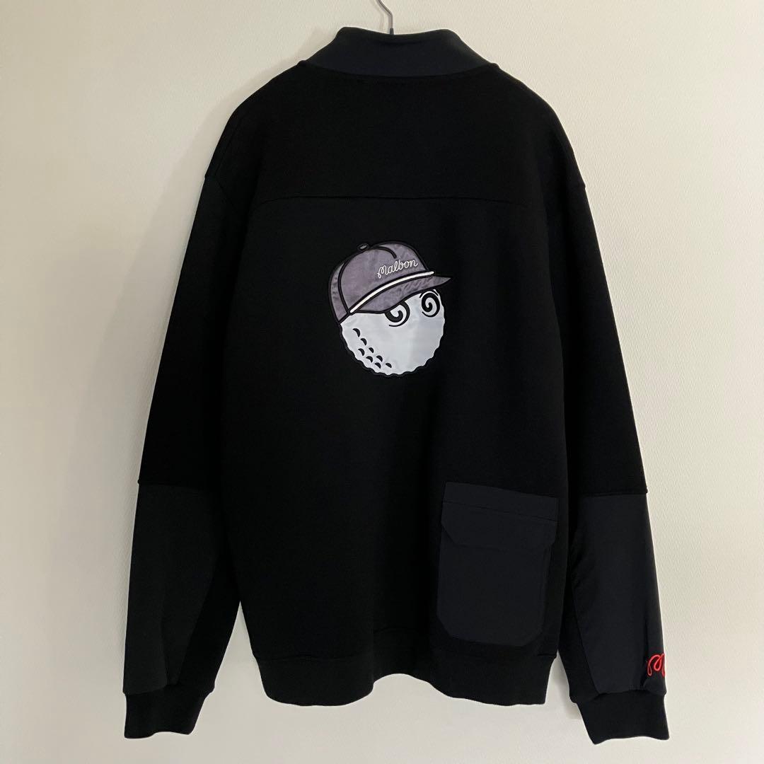 【レア】マルボンゴルフ malbongolf ジップアップブルゾン 黒 XL