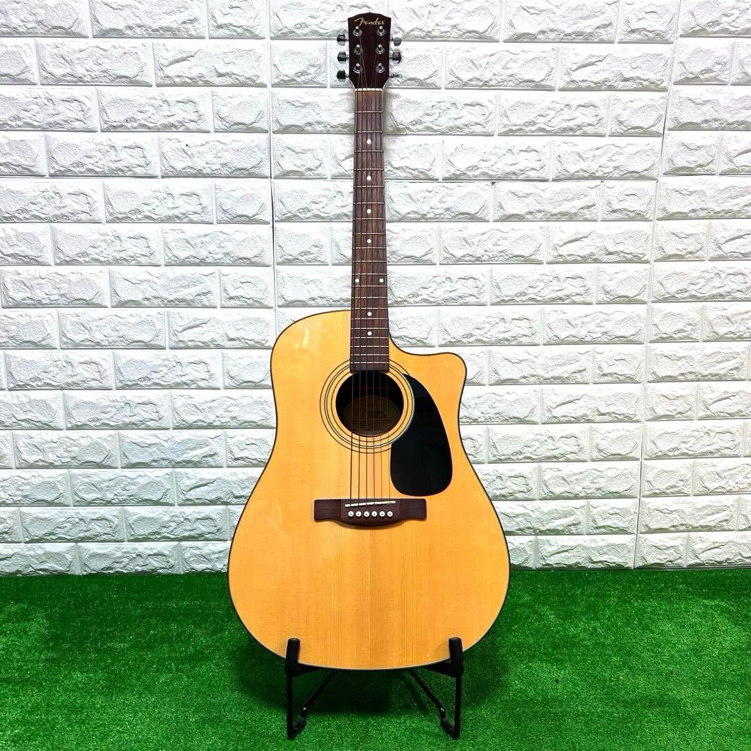 極上　Fender CD-60CE NAT アコースティックギター ハードケース