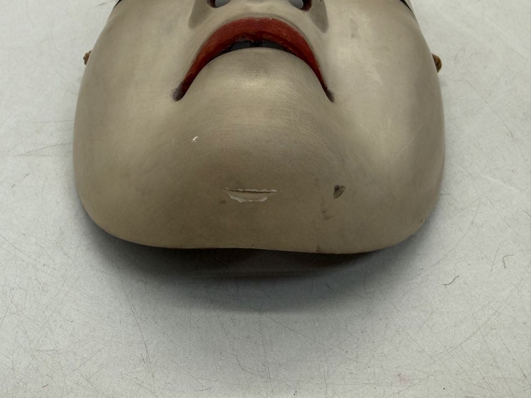 能面　増女　木彫　お面　女神　天女　送料込み260203