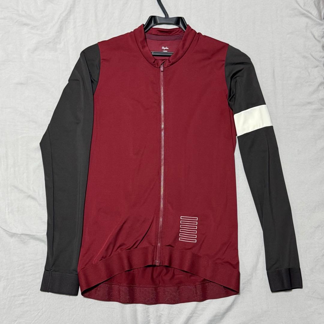 Rapha ロングスリーブプロチームトレーニングジャージLARGE バーガンディ