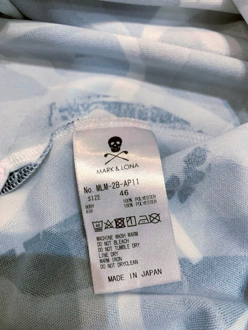 美品　マークアンドロナ　MARK&LONA ポロシャツ　メンズ　速乾素材　46