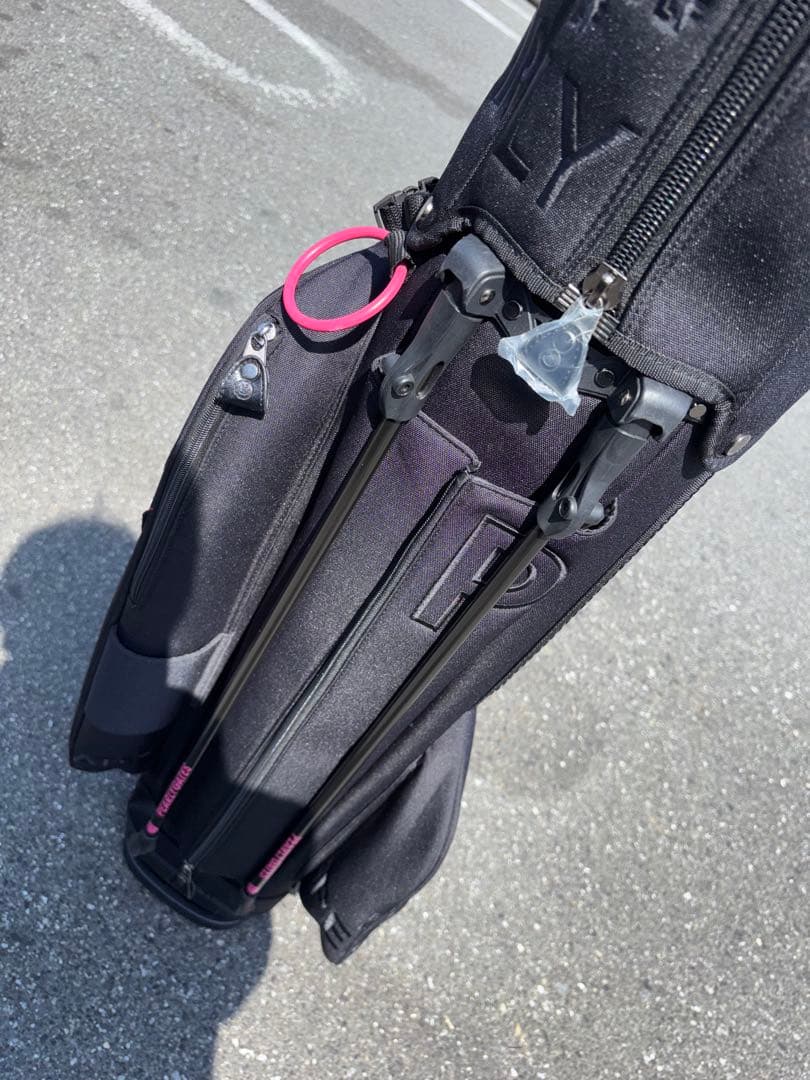 （美品）パーリーゲイツ、ペイントロゴシリーズ、キャディバッグ、ユニセックス