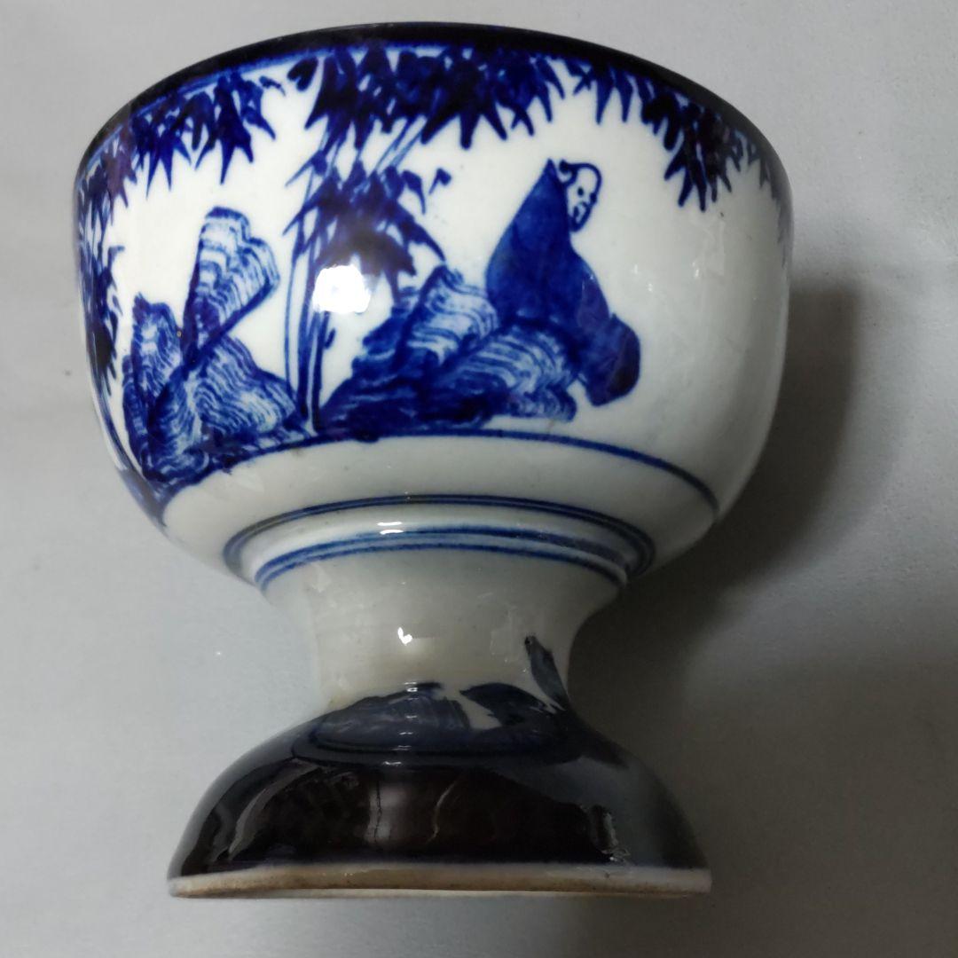 鮮やかな藍が素敵!昔の盃洗