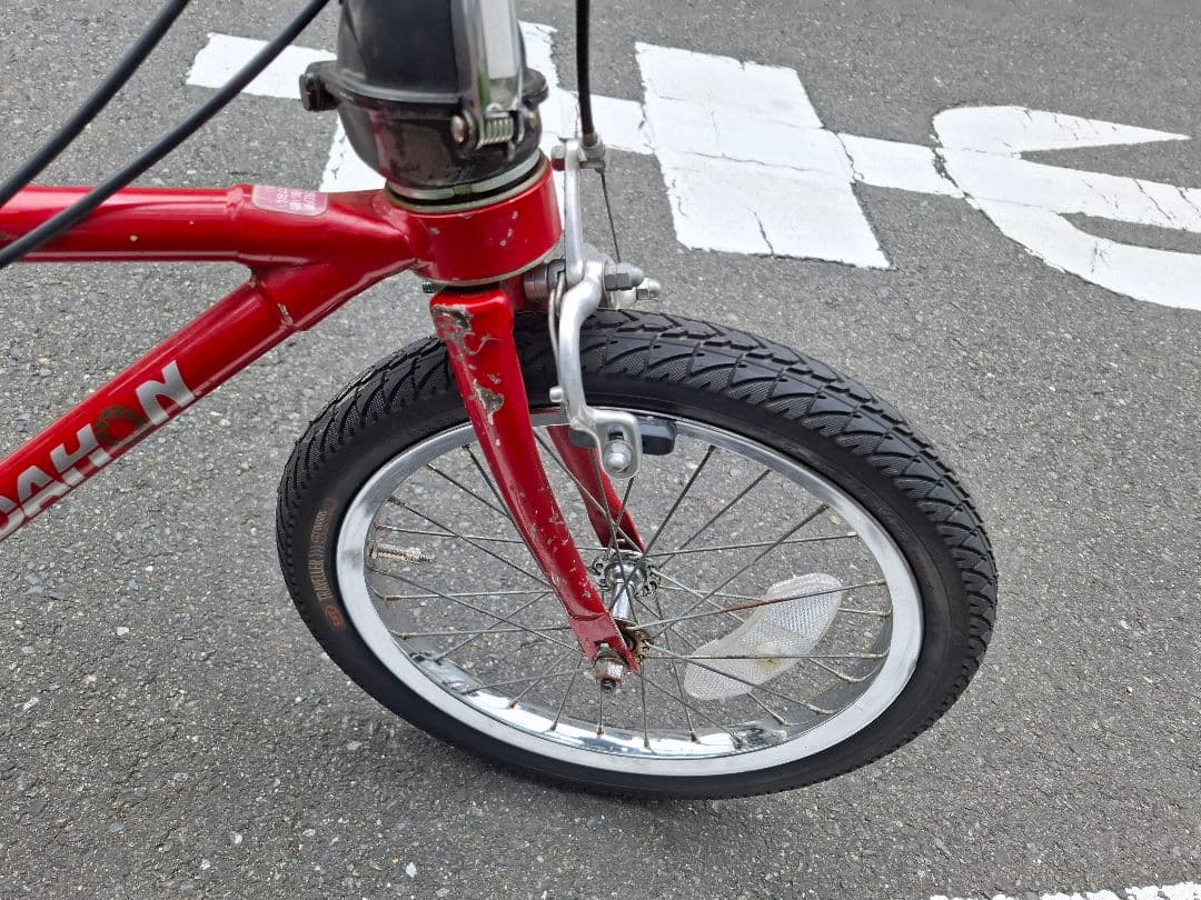 オールドDAHON 折りたたみ自転車 レッド