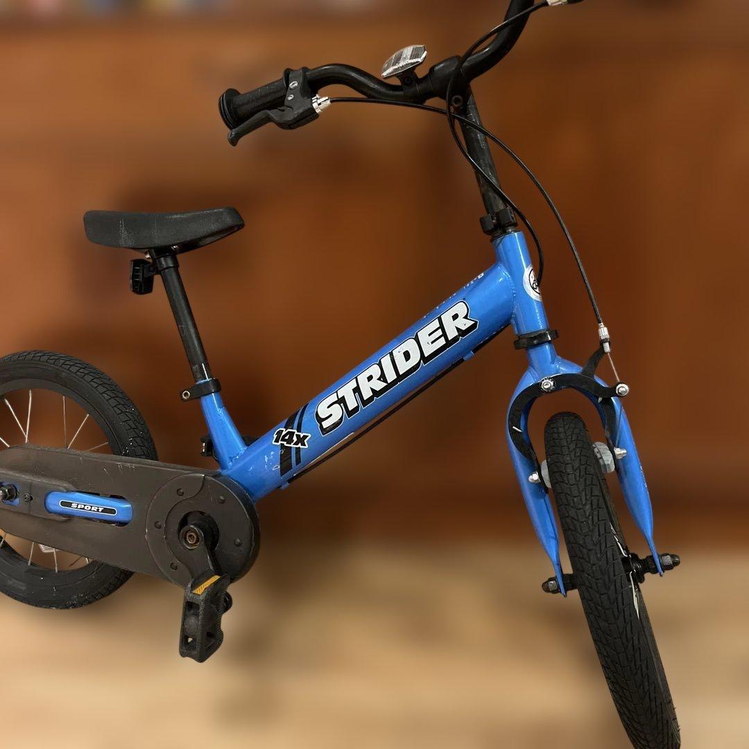 【引取限定/土日祝】ストライダー 14x 青 ペダル装着済 西宮