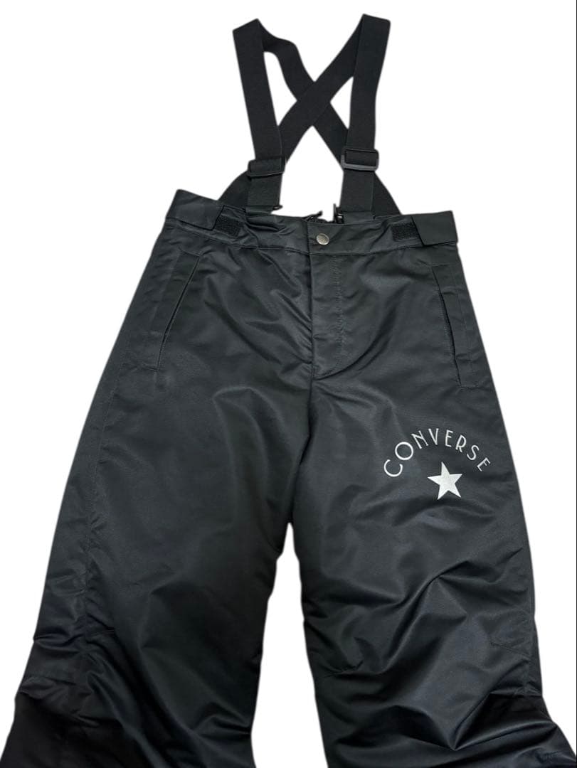 新品スキースノボウェア150コンバース上下セパレートセットサイズ調整可能男女兼用