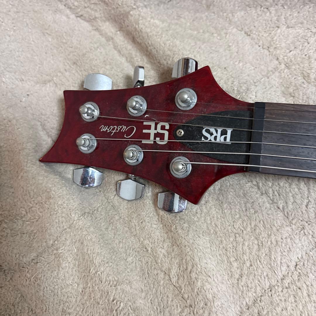 【美品】PRS SE Custom レッドエレキギター　※ケース付き