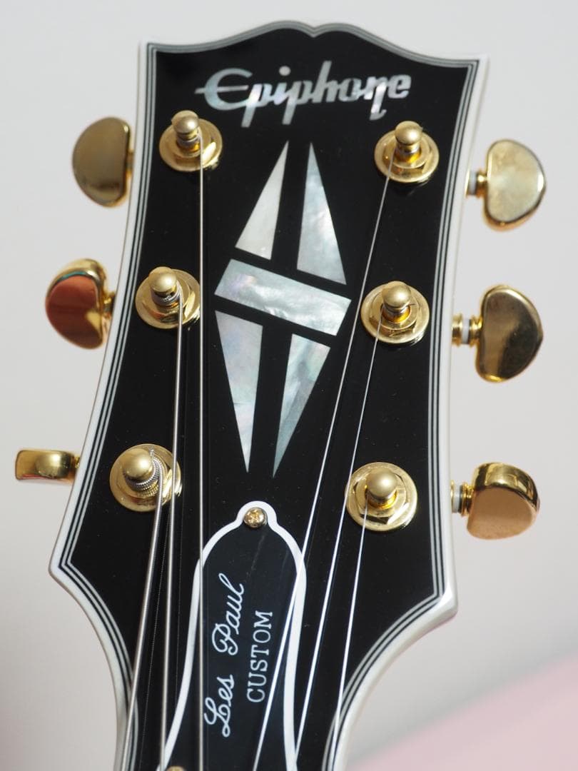 Epiphone Les Paul Custom ブラック ギブソンヘッド