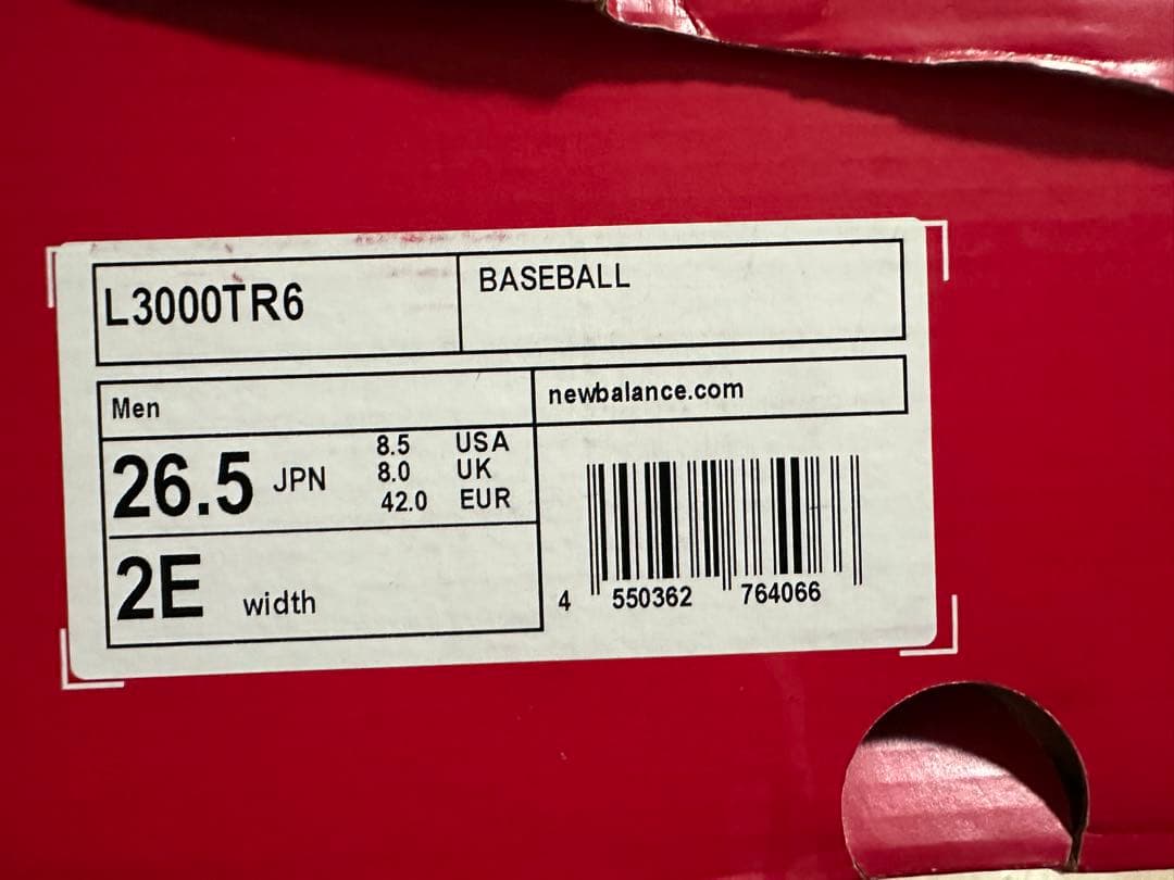 ニューバランス　L3000TR6 新品未使用　スパイク