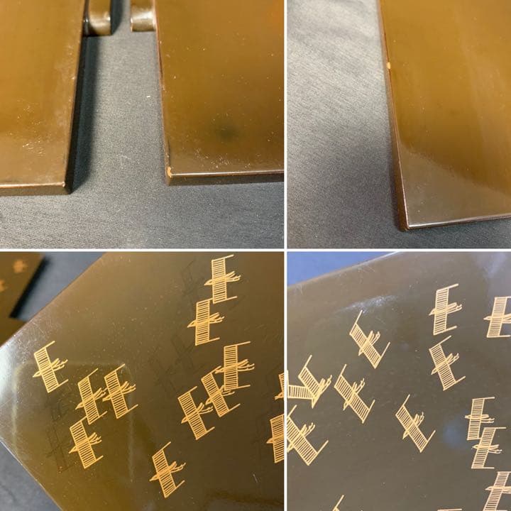 D992 送料無料　水桶　水指　塗　漆芸　金彩　千鳥　茶室　茶道具