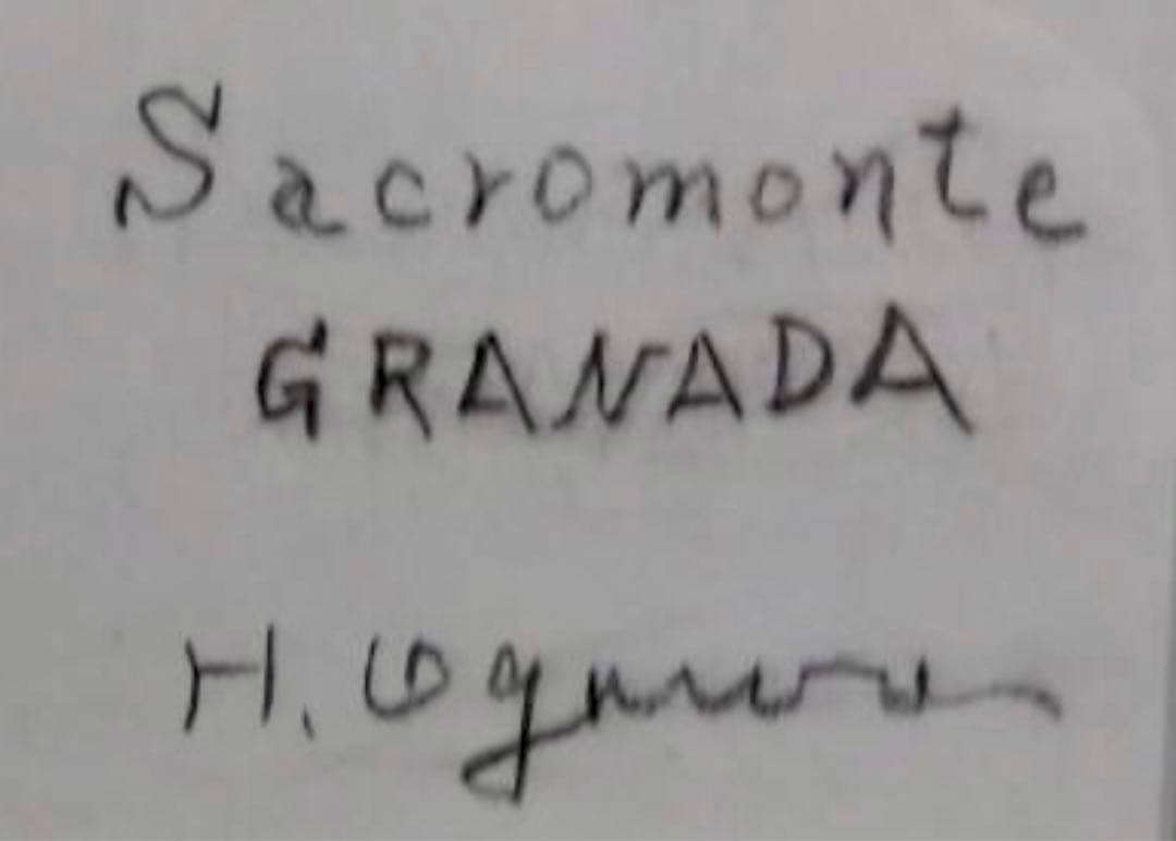 サクロモンテ・グラナダ フラメンコ水彩原画 直筆サイン 額装済み 62×53cm