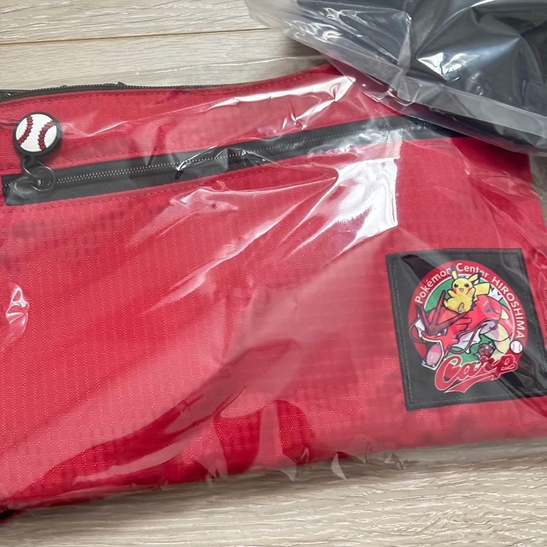 カープ×ポケモンセンターヒロシマ キャップ　ポケセン　コラボ　サコッシュ