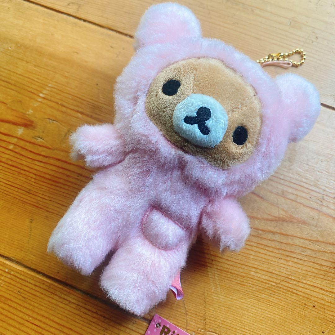 【美品】ぶらさげリラックマ ぬいぐるみ マスコット うさぎとあそぼ 2012