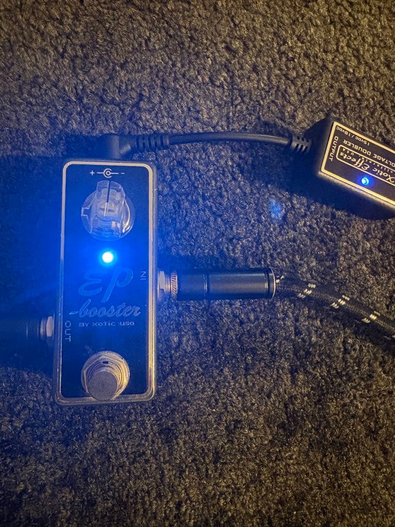 ギター xotic ep-booster + voltage doubler