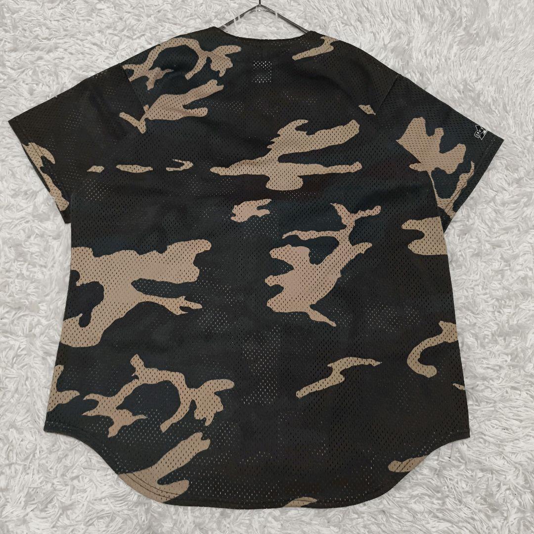 USA製 ニューヨークヤンキース カモフラ シャツ