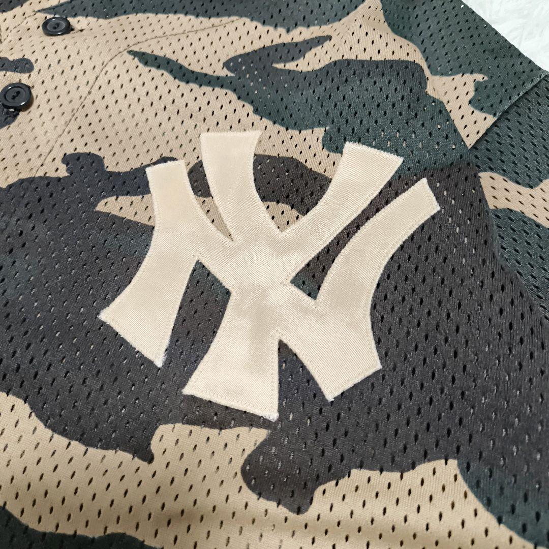 USA製 ニューヨークヤンキース カモフラ シャツ