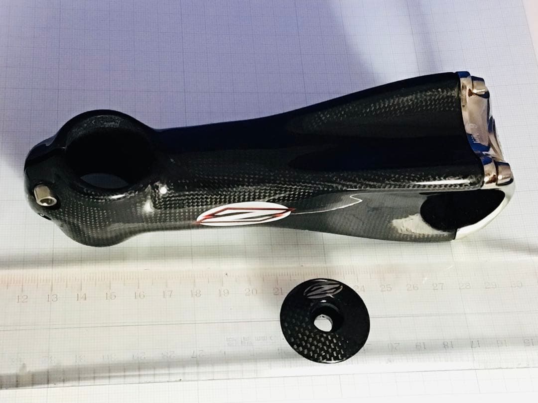 デッドストック ZIPP 145 カーボン製 ステム 130mm ヘッドカバー付