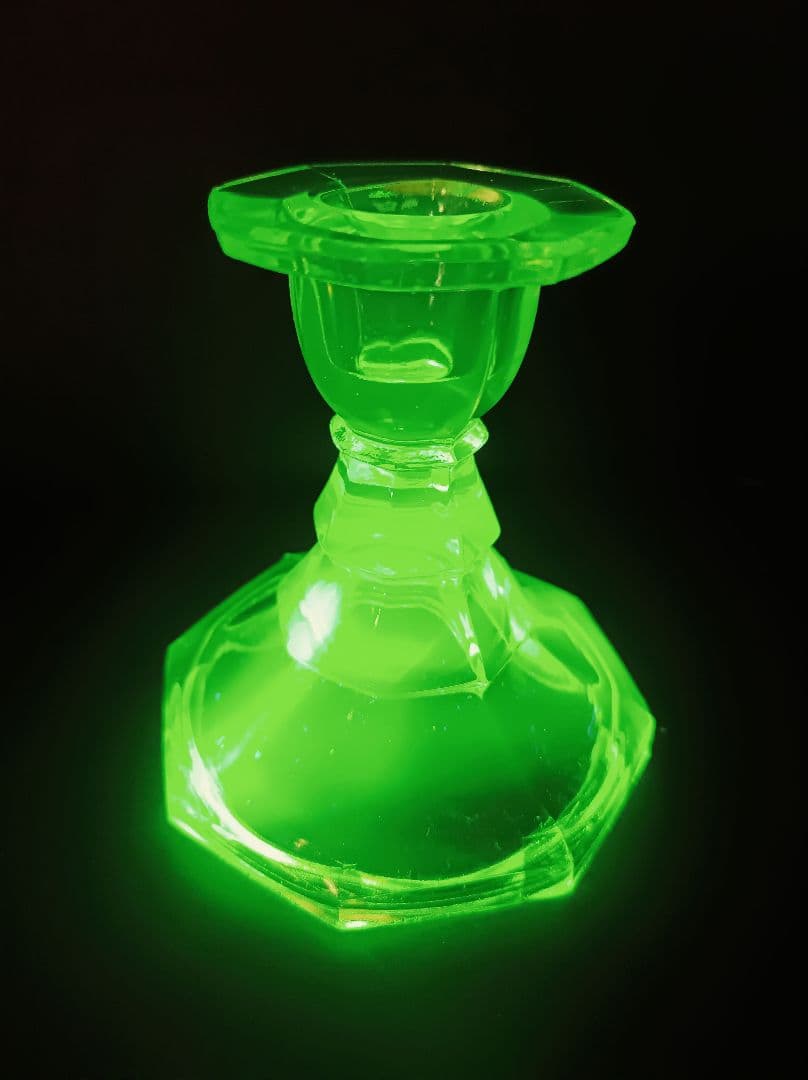 【希少】【美品】ウランガラス　イギリスアンティーク　1930年代