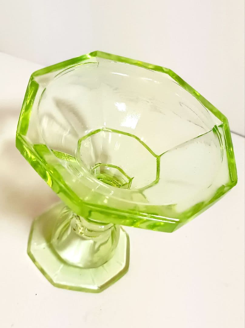 【希少】【美品】ウランガラス　イギリスアンティーク　1930年代