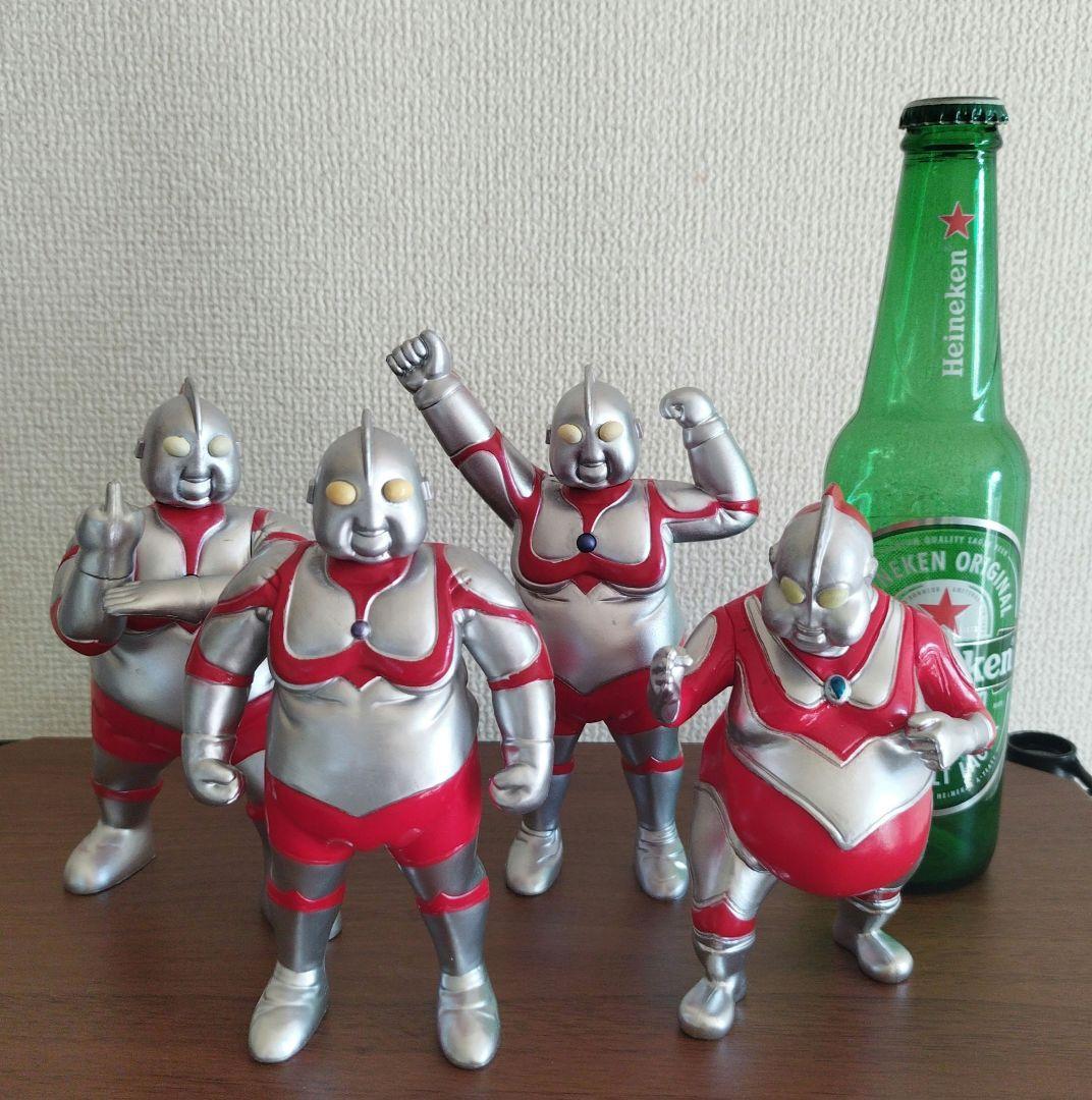 o*i様 4体セット/ぽっちゃり/デブトラマン/特撮/ソフビ