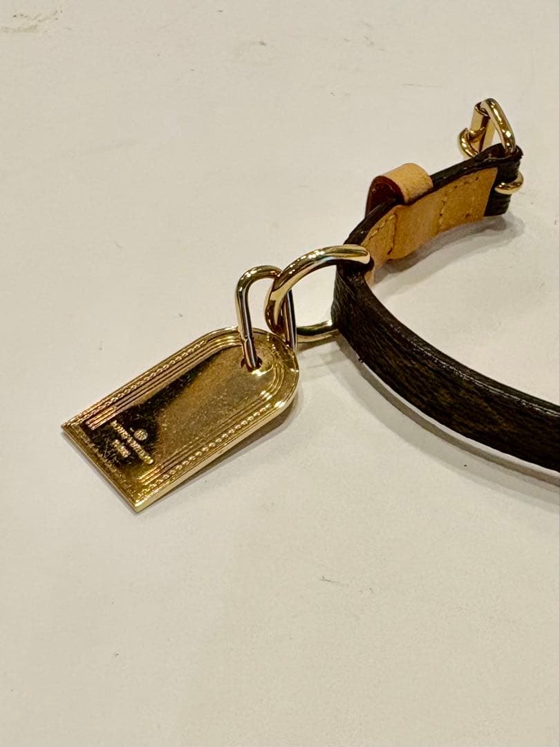 ヴィトン☆首輪　リボン　ドッグチョーカー　モノグラム コリエ・バクスター　XS