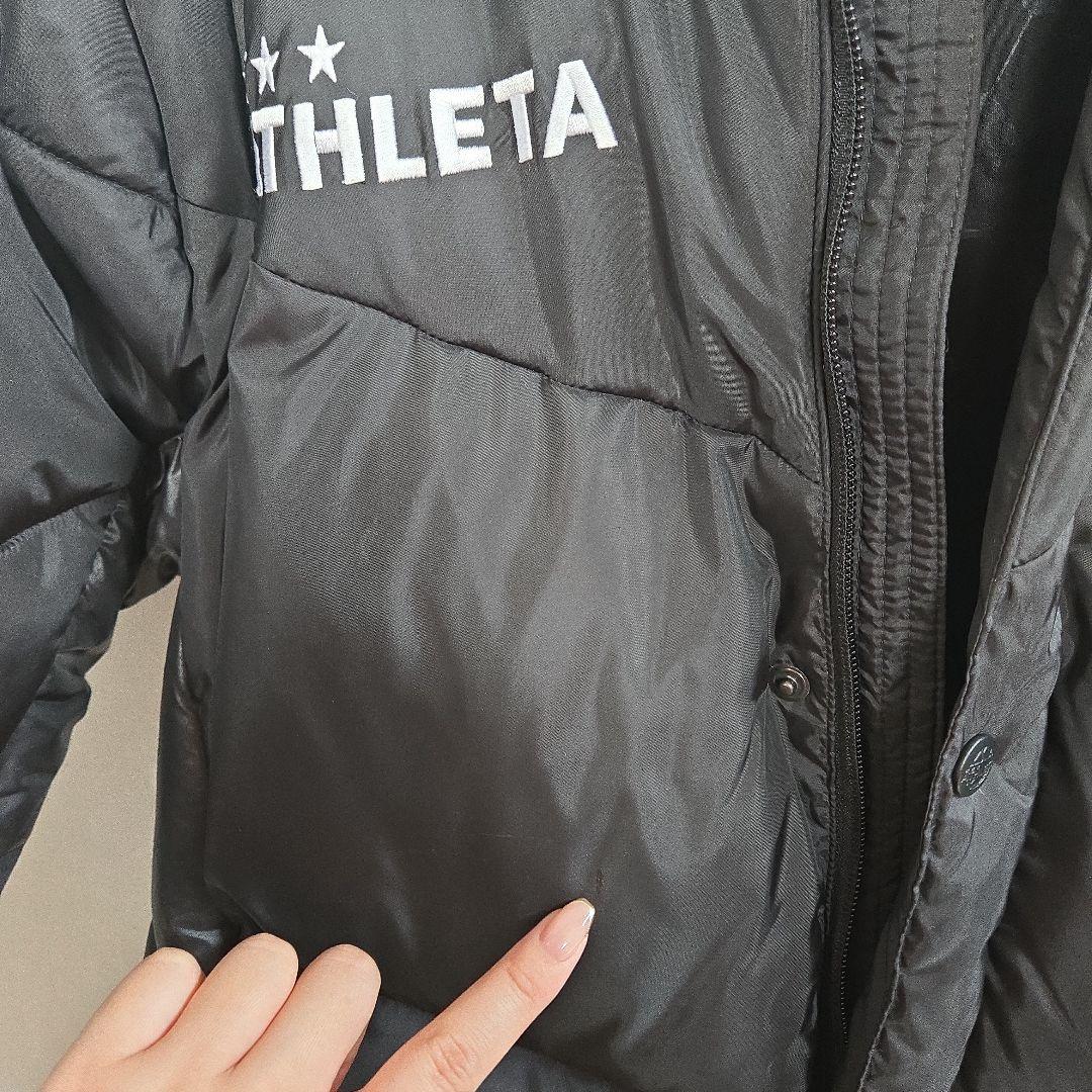 ATHLETA ダウンベンチコート S ブラック
