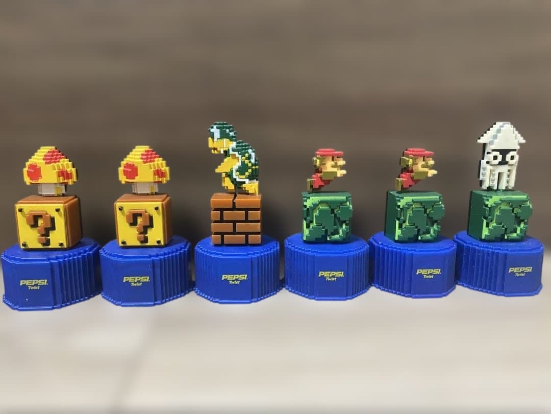スーパーマリオブラザーズ　ペプシ　ボトルキャップ　29体