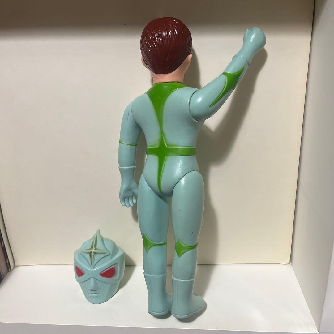 無版権 ミラーマン 面取れ ソフビ フィギュア 当時物