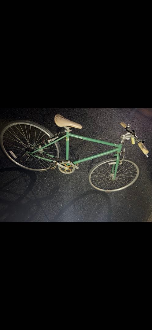 VIM BIKE 緑色 自転車クロスバイク ベージュグリップ