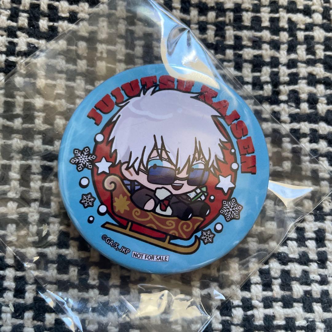 呪術廻戦 Xmasプリロール ケーキ 特典 缶バッジ 五条悟