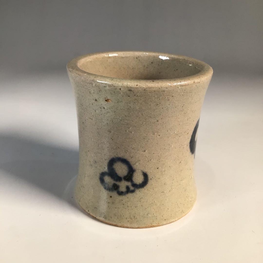 Ｍ７８７　蓋置　『膳所焼』『淡海ぜぜ』『表千家　久田宗也　箱書』　共箱　茶道具