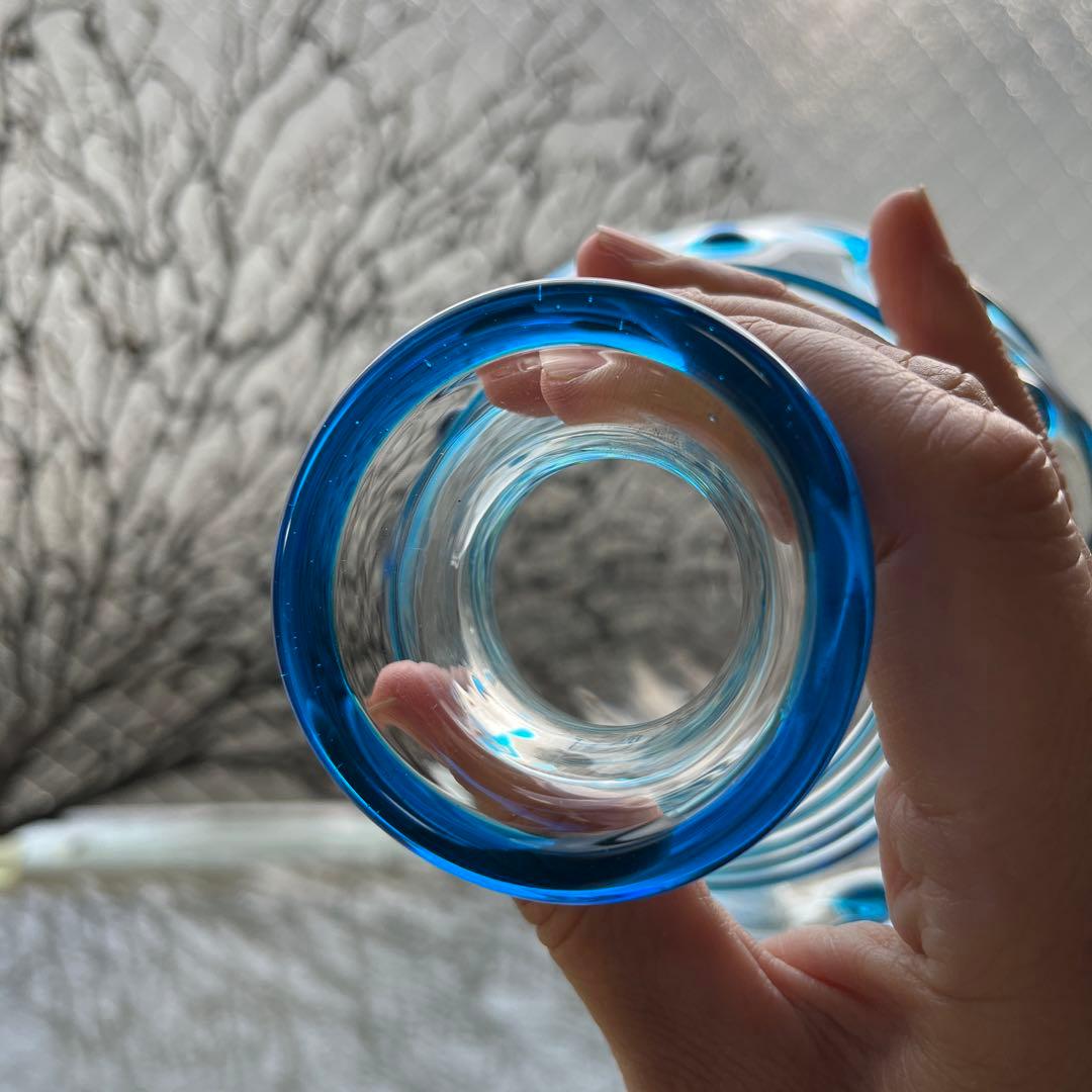 骨董　作家物　民藝ガラス　舩木倭帆　花器　花瓶　現品限り