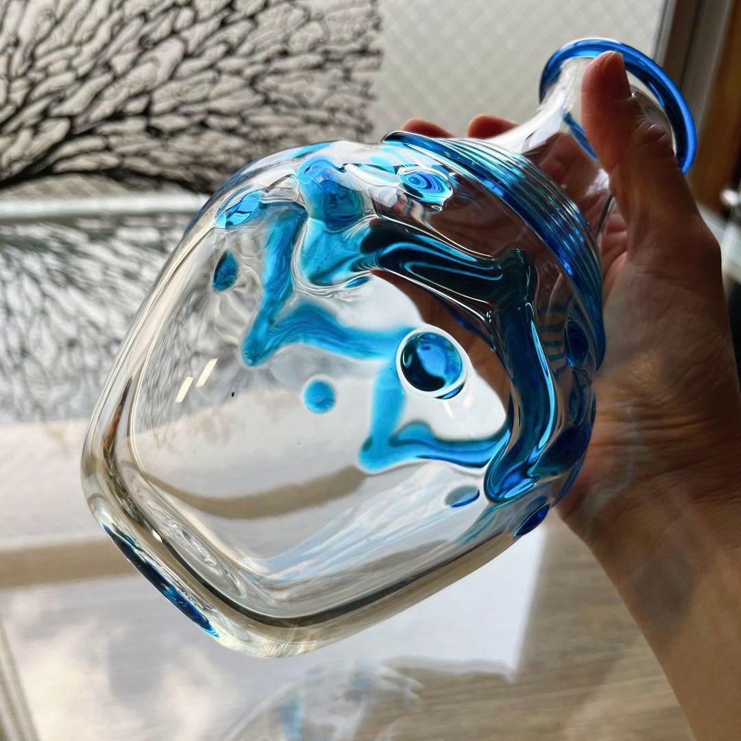 骨董　作家物　民藝ガラス　舩木倭帆　花器　花瓶　現品限り