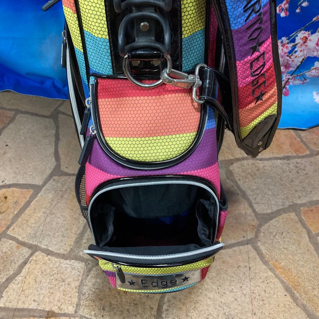 寶BU-1108 クアルトユナイテッド キャディバッグ レインボー エナメル使用