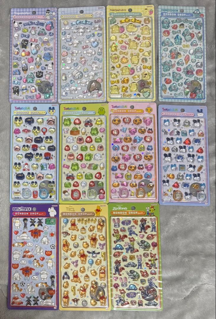ボンボンドロップシール プチドロップシール サンリオ たまごっち 等 まとめ売り