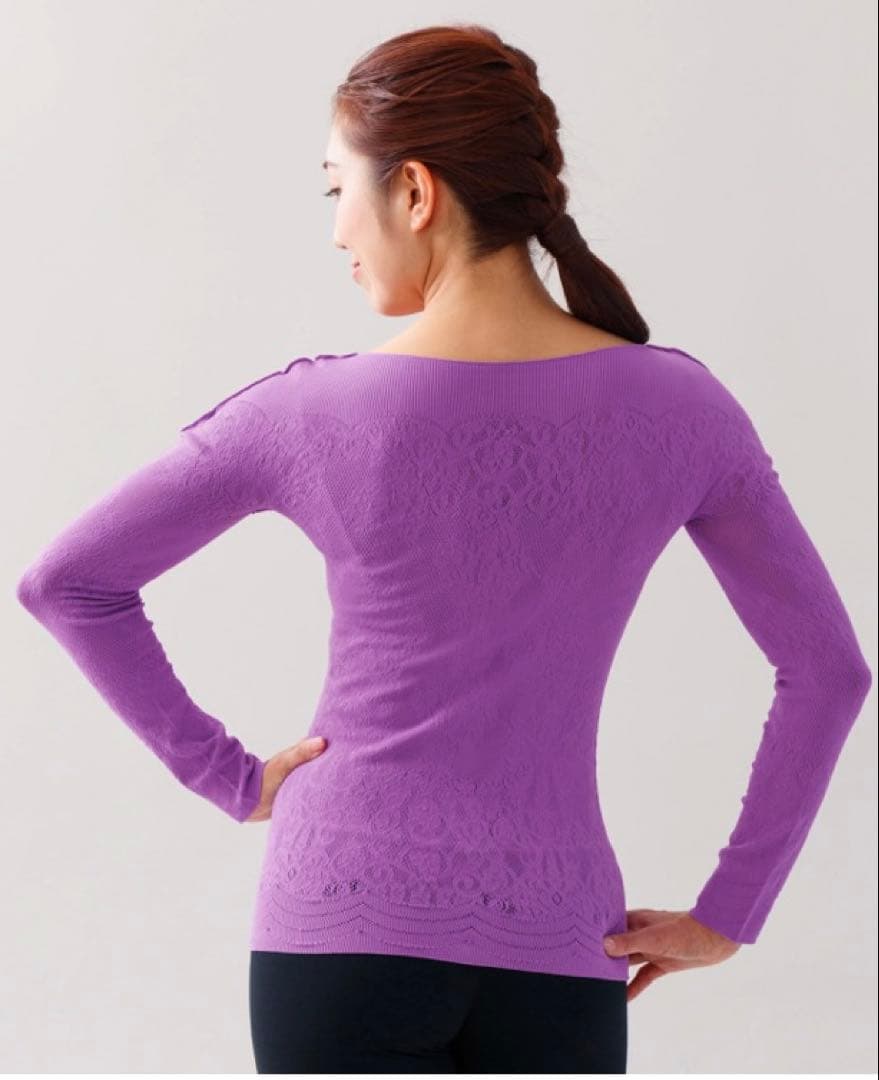 チャコット　ノーソーイングニット　パープル