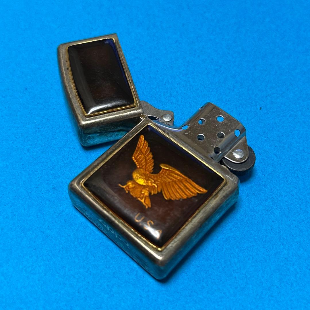 新品ビンテージ ZIPPO 鷲 メタル貼り 1999年型