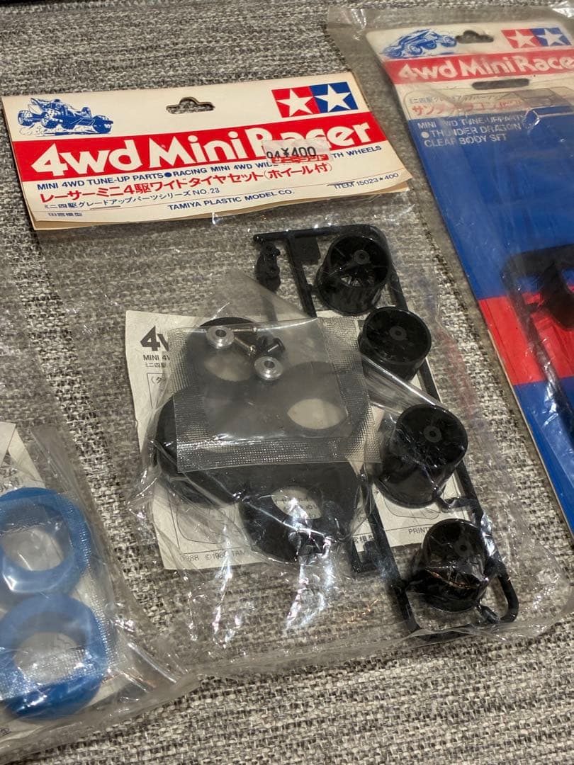 レーサーミニ四駆 ワイドタイヤセット 他 旧タグデザイン
