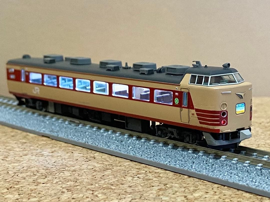 NゲージTOMIX 国鉄 485-1000系特急電車基本セット ウェザリング加工