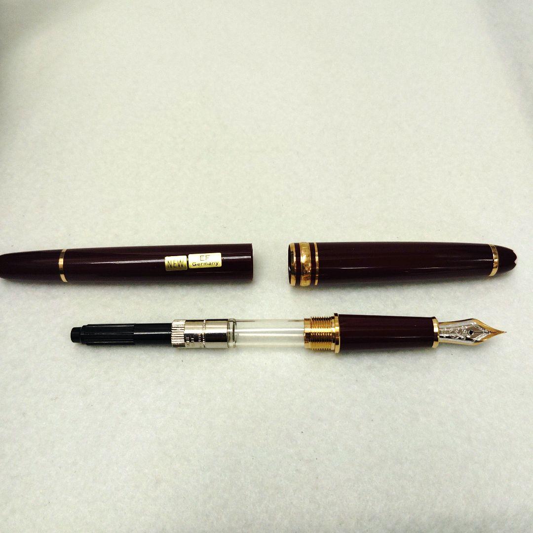 【T】美品✨Montblanc 万年筆 ボルドー インク・ケース付