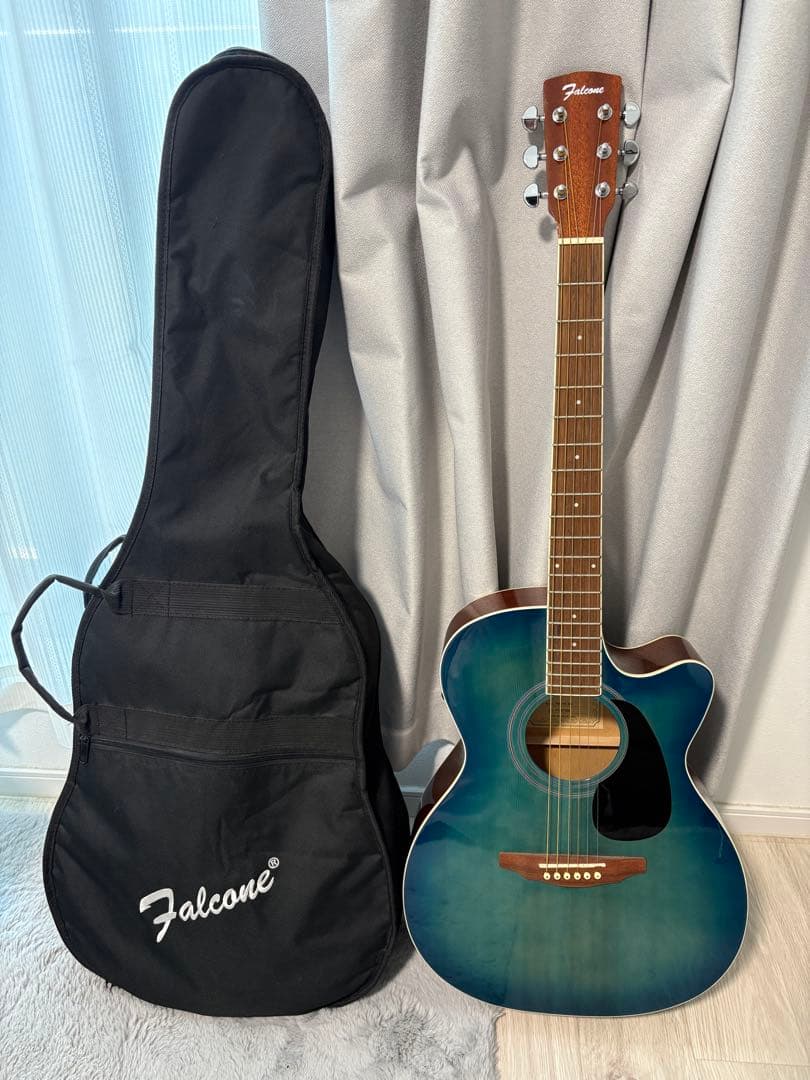 アコースティックギター　ファルコン　グリーン