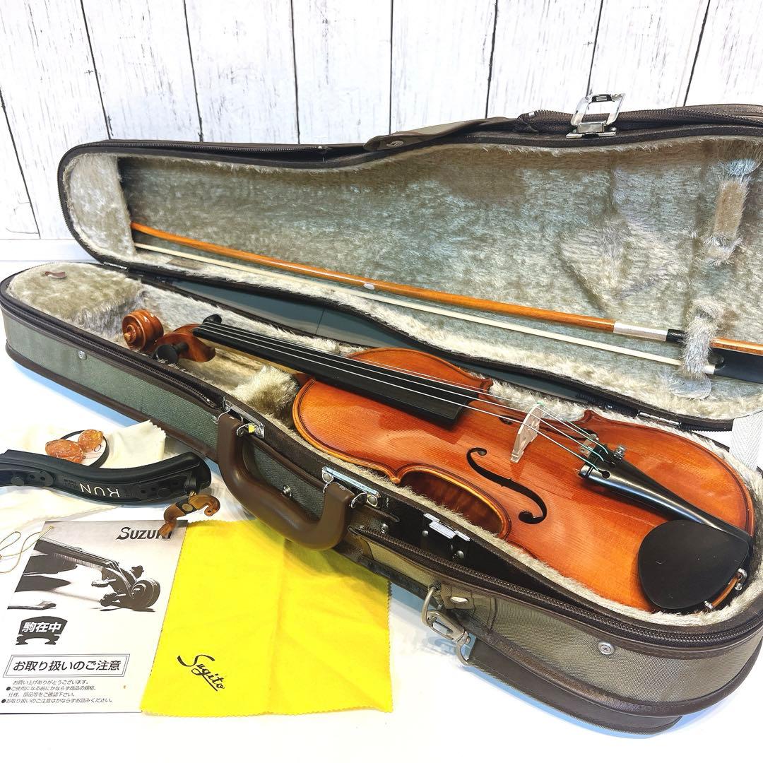 【極美品】SUZUKI NO.300 1/2 バイオリン 2002年製　美虎杢